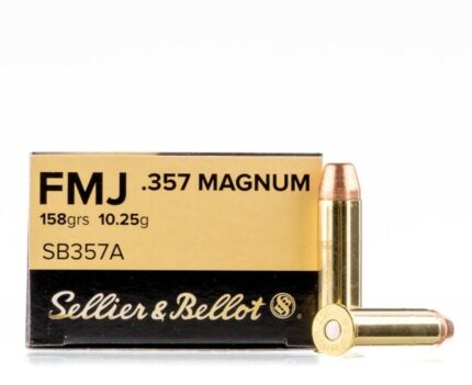 Sellier and Bellot 357 Magnum Ammo - 1000 Rounds of 158 Grain FMJ Ammunition
